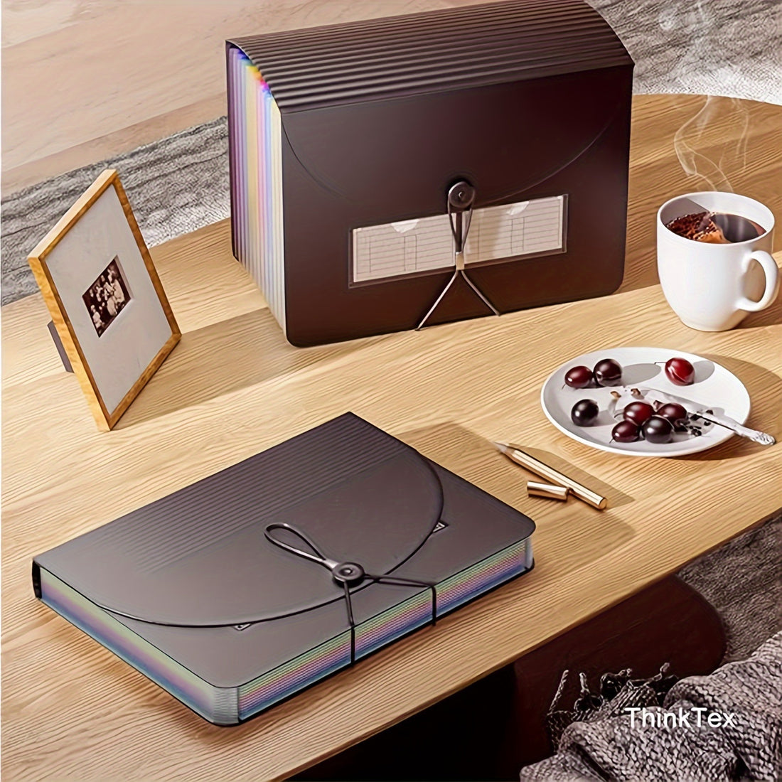 OneVibe Pocket Accordion Folder for Home & Office